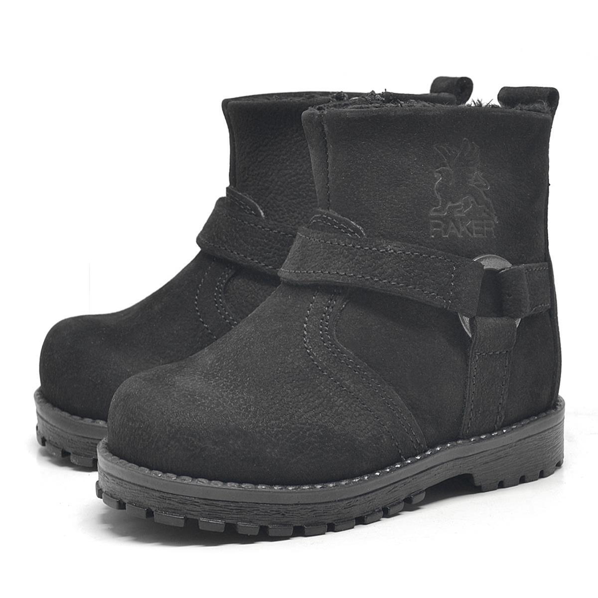 Rakerplus Chiron Hakiki Deri Fermuarlı Kışlık Bebek Bot - 4