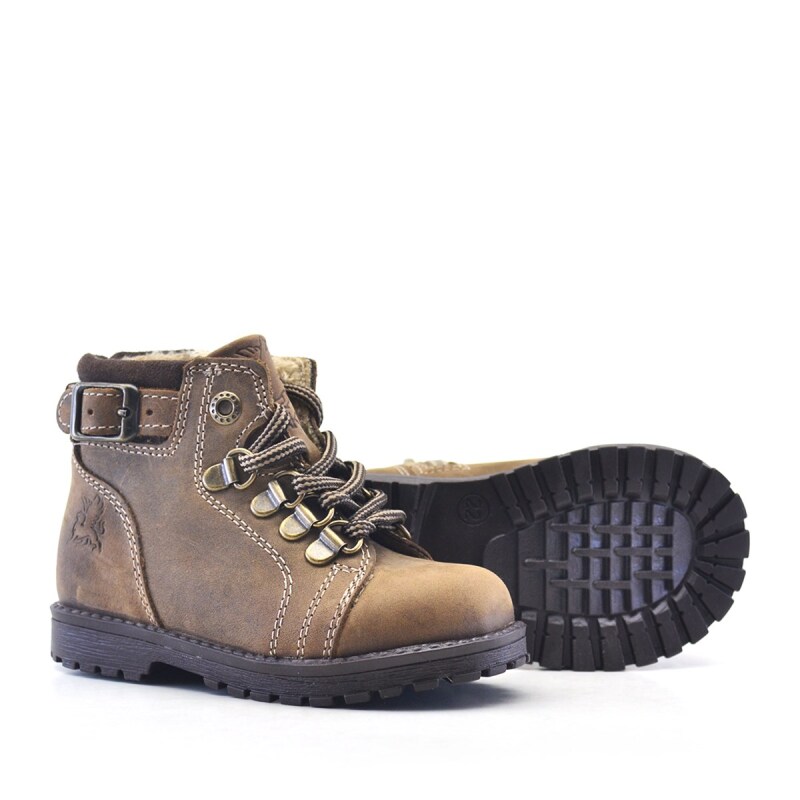 Rakerplus Griffon Hakiki Deri Kum Fermuarlı Kışlık Çocuk Bot - 4