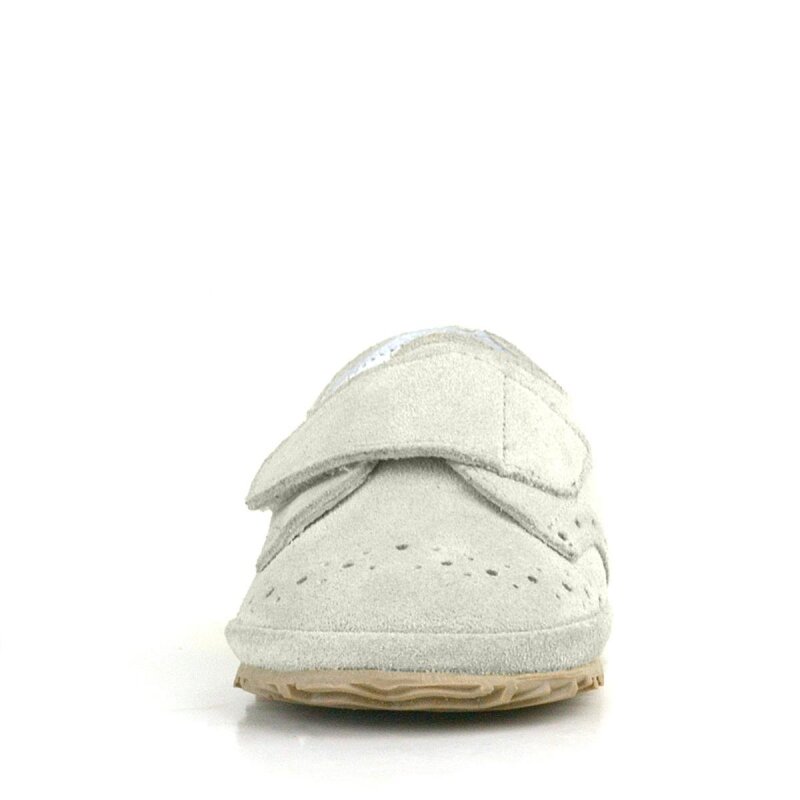 Hakiki Deri Bej Nubuk Cırtlı Bebek Patik Ayakkabı - 4