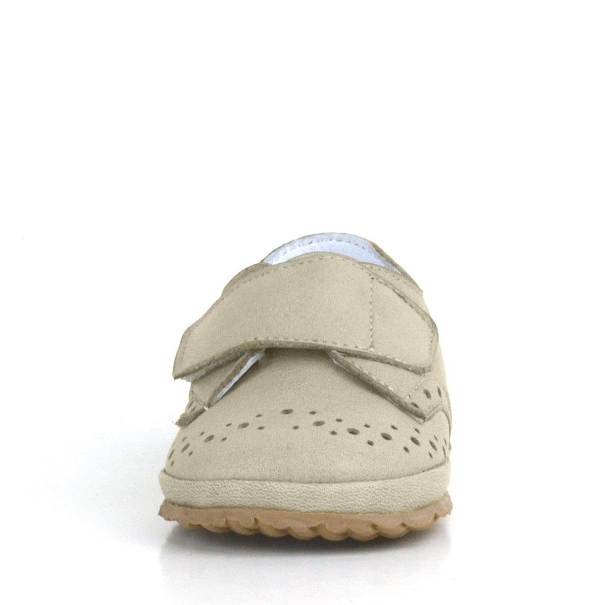 Hakiki Deri Vizon Cırtlı Bebek Patik Ayakkabı - 4