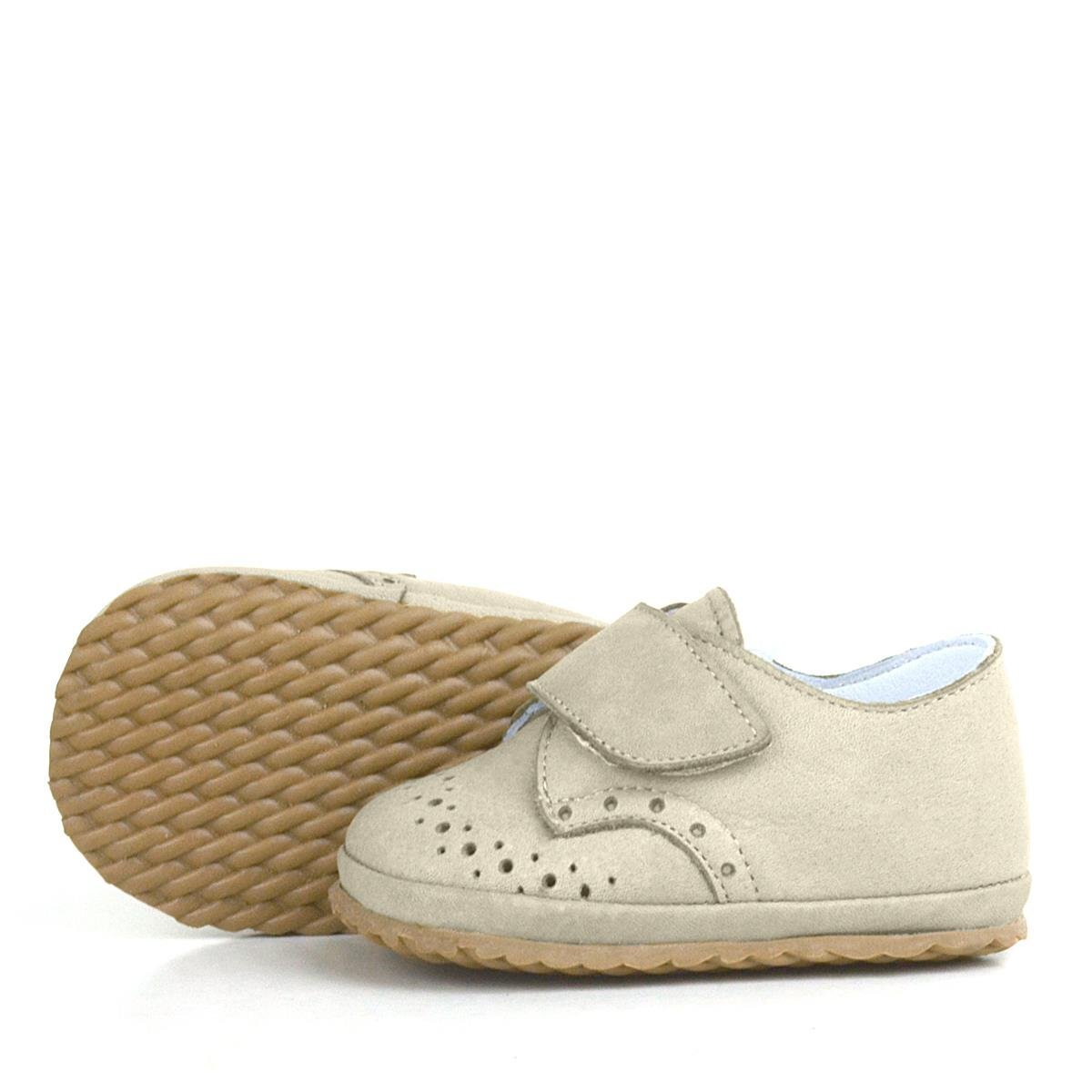 Hakiki Deri Vizon Cırtlı Bebek Patik Ayakkabı - 6