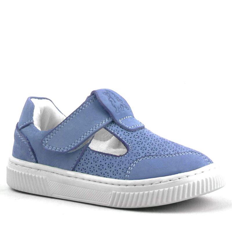 Rakerplus Bheem Hakiki Deri Mavi Cırtlı Bebek Sneaker Sandalet - 1
