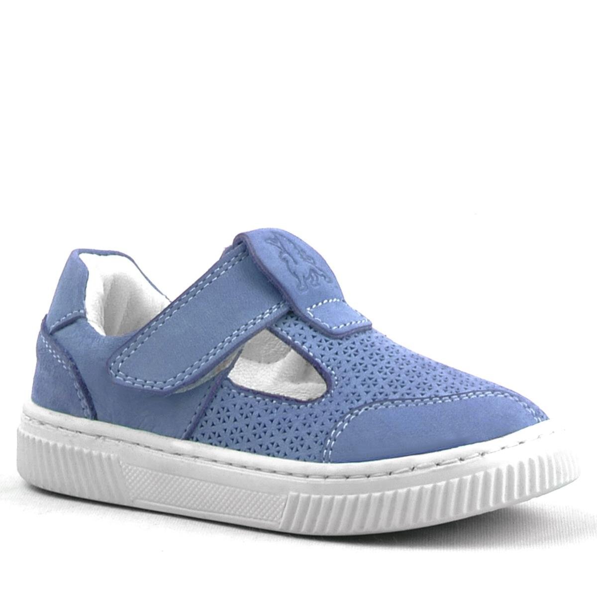 Rakerplus Bheem Hakiki Deri Mavi Cırtlı Bebek Sneaker Sandalet - 1