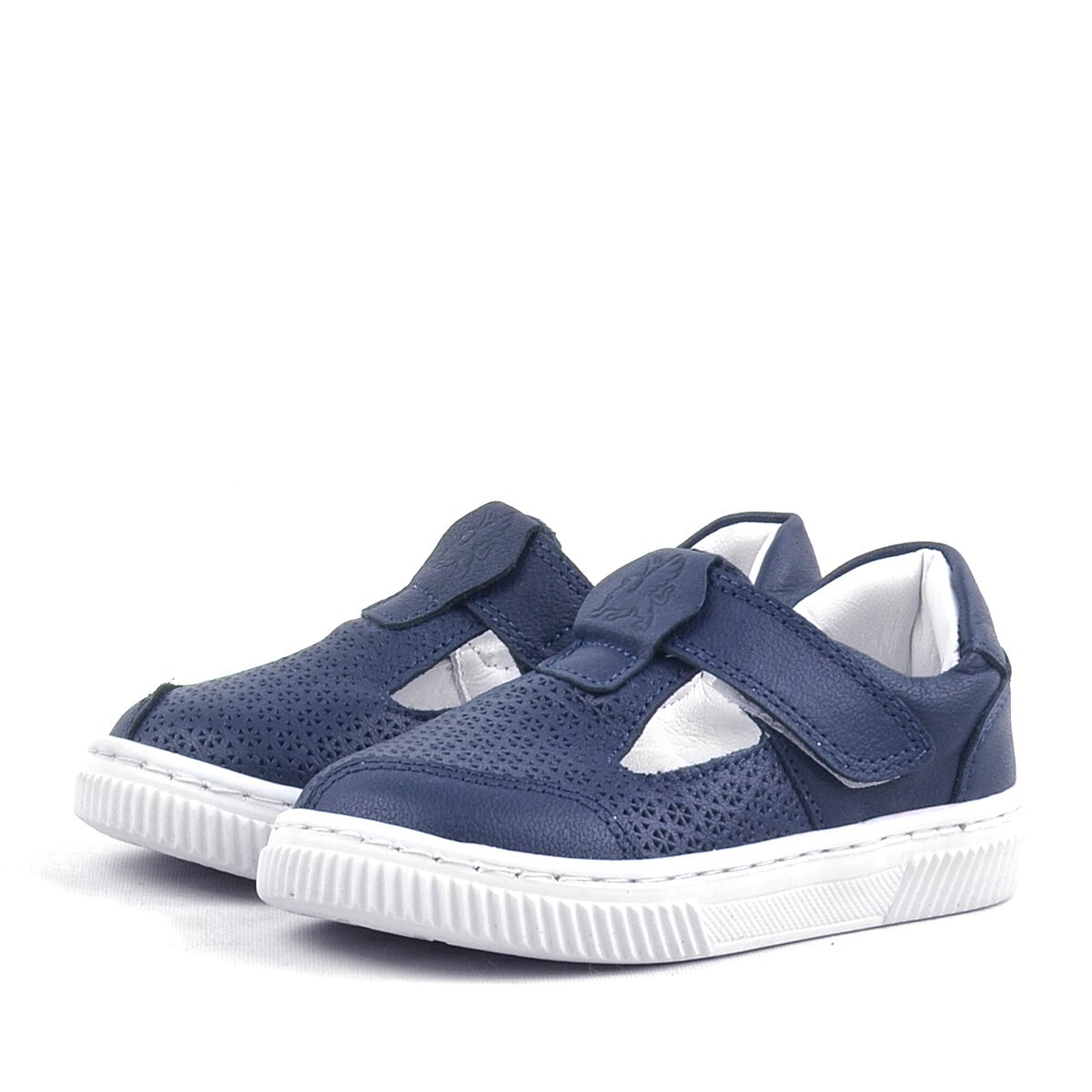 Rakerplus Bheem Hakiki Deri Lacivert Cırtlı Bebek Sneaker Sandalet - 3