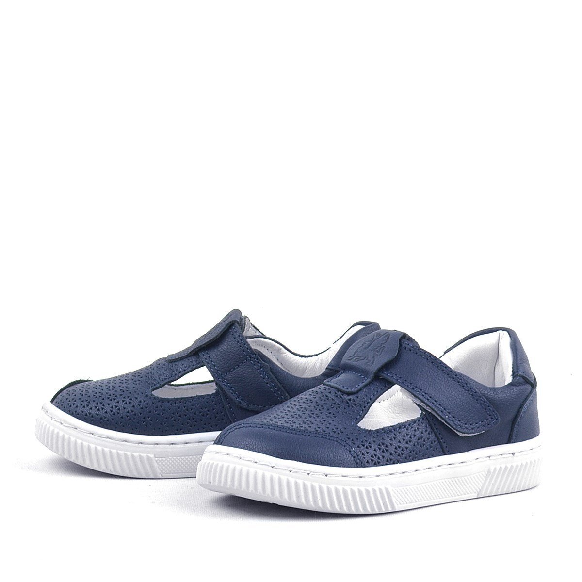 Rakerplus Bheem Hakiki Deri Lacivert Cırtlı Bebek Sneaker Sandalet - 4