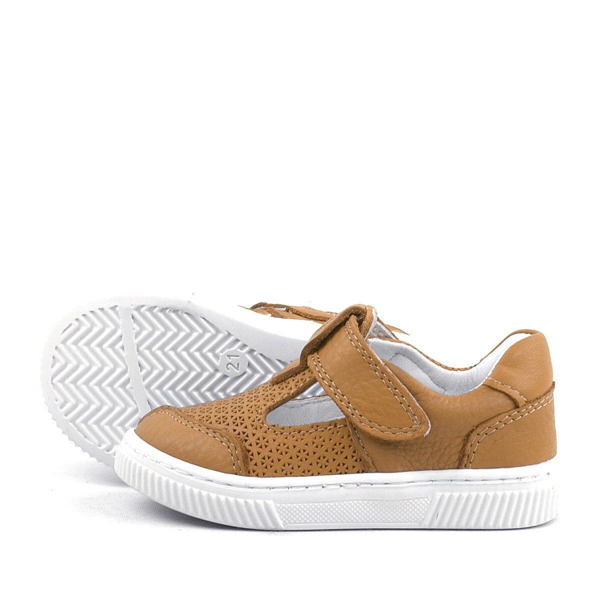 Rakerplus Bheem Hakiki Deri Taba Cırtlı Bebek Sneaker Sandalet - 5