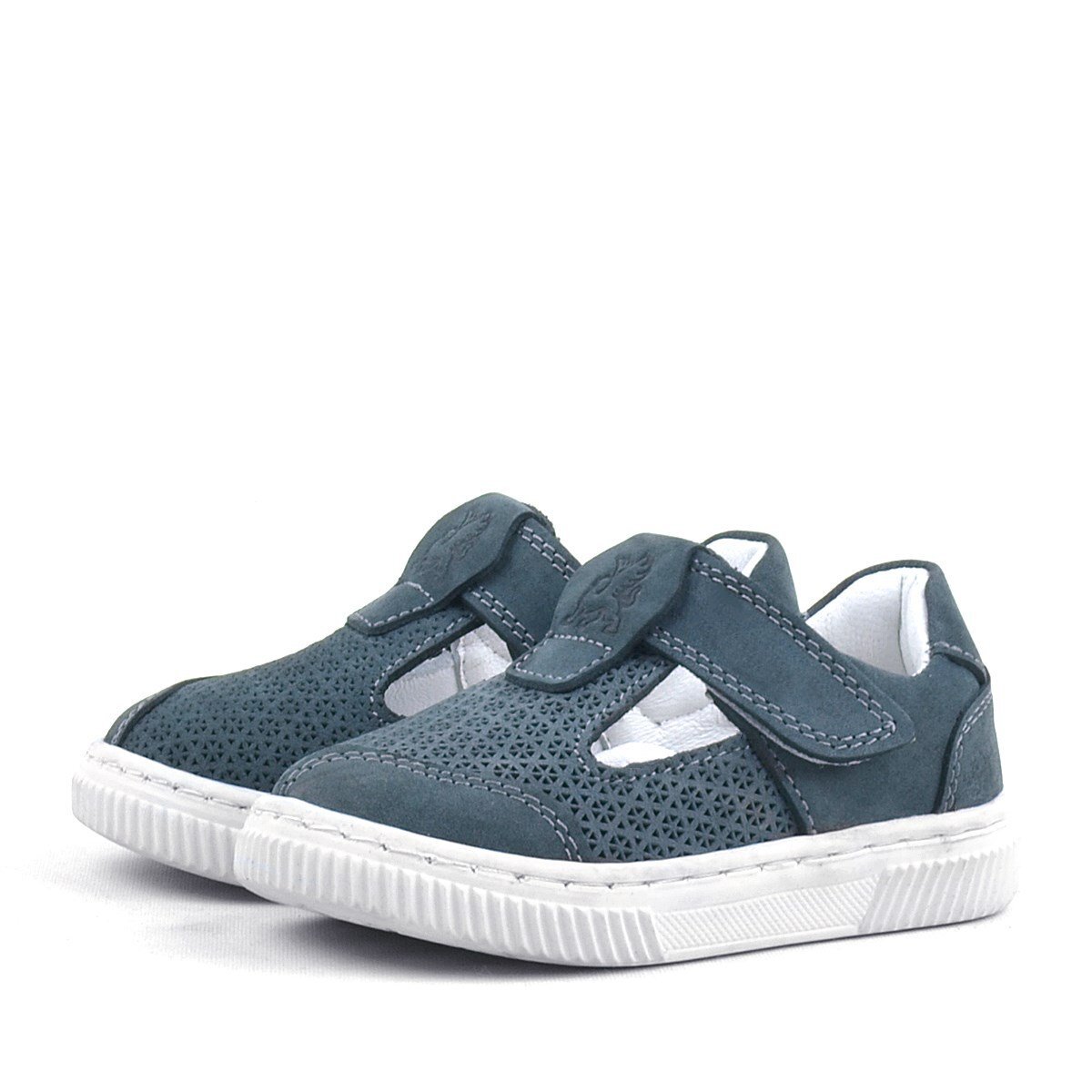 Rakerplus Bheem Hakiki Deri Gri Cırtlı Bebek Sneaker Sandalet - 3