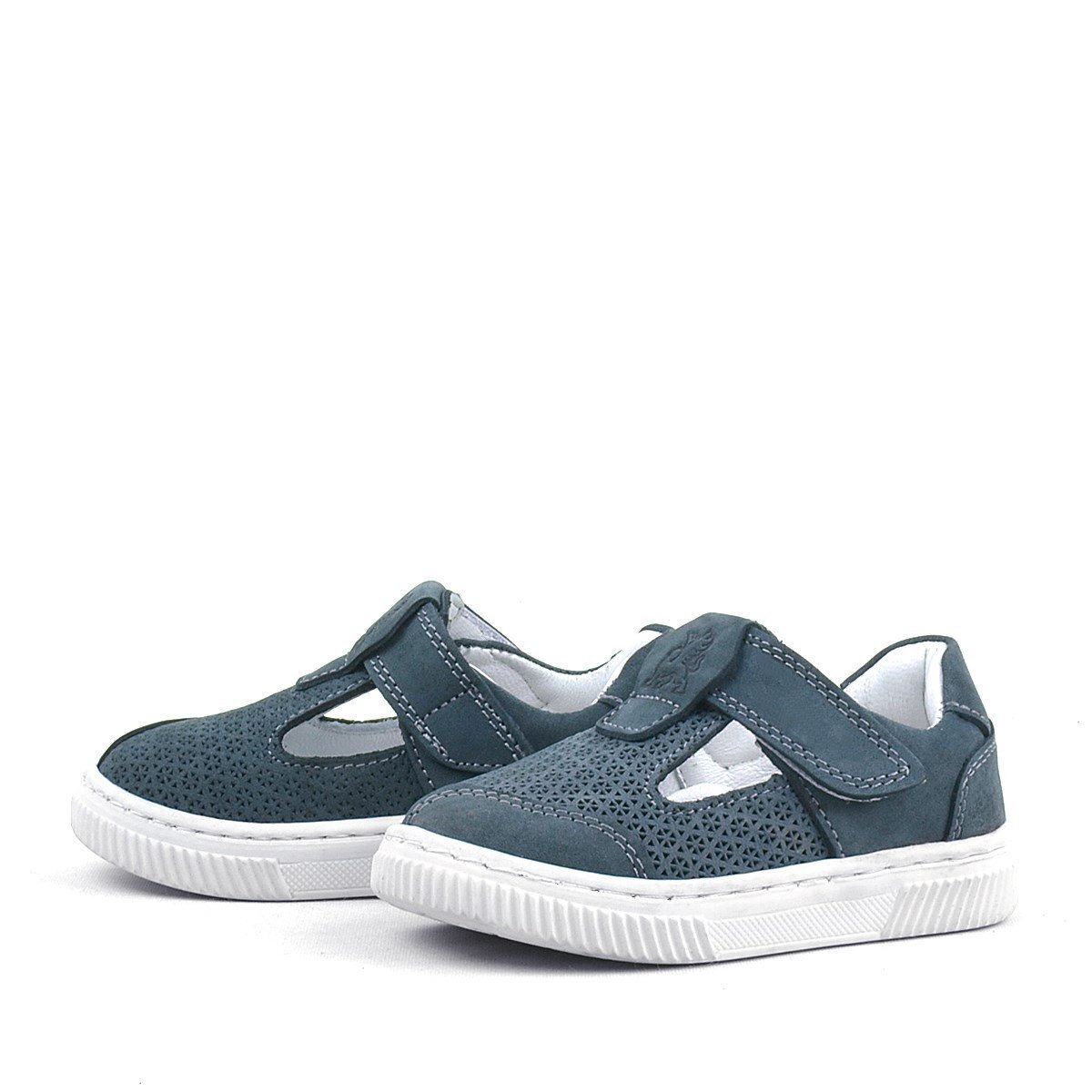 Rakerplus Bheem Hakiki Deri Gri Cırtlı Bebek Sneaker Sandalet - 4