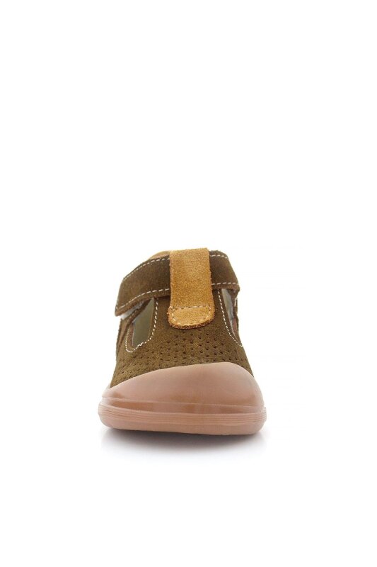 Rakerplus Shaun Hakiki Deri Kahverengi Taba Cırtlı Anatomik Bebek Sandalet - 3