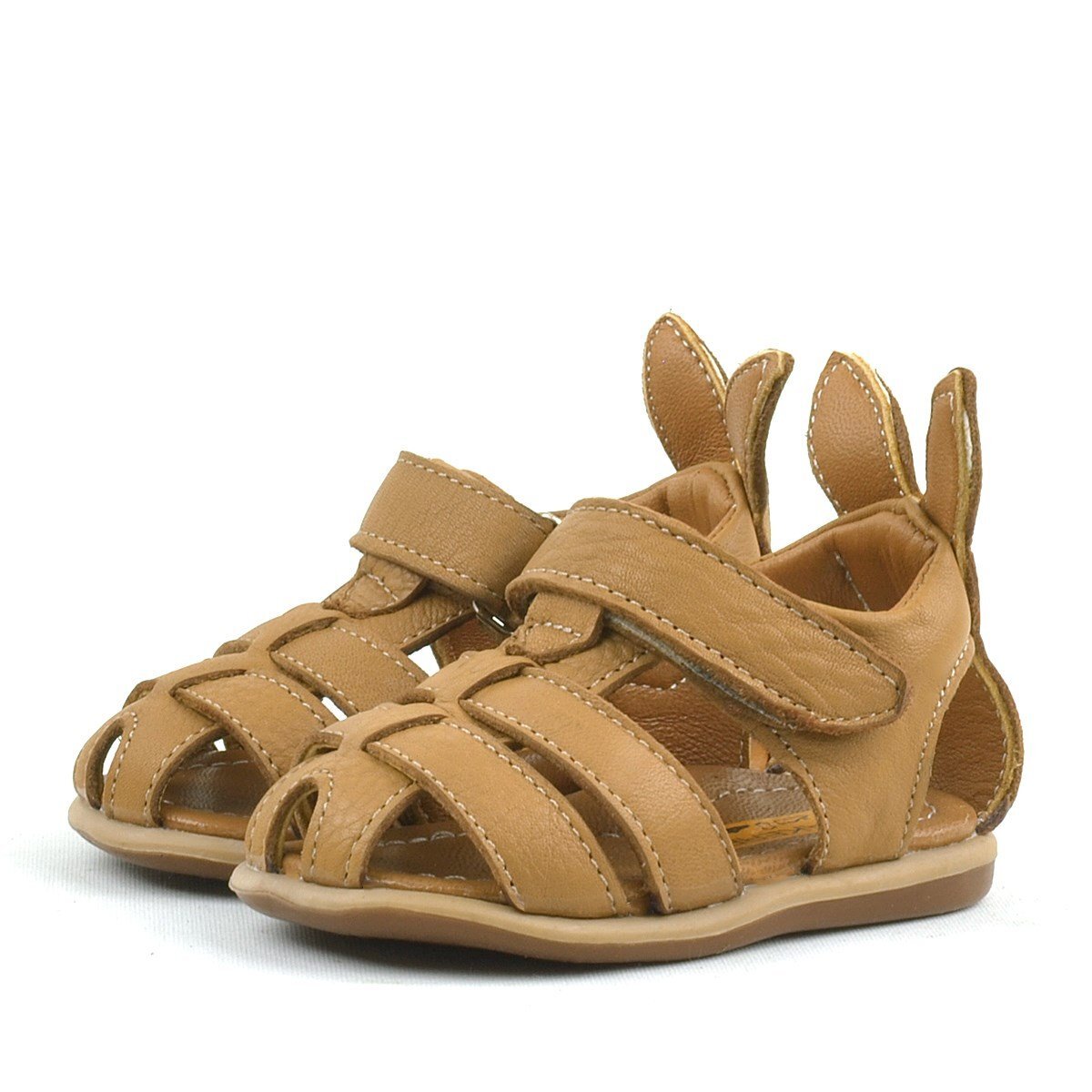 Rakerplus Bunny Hakiki Deri Taba Cırtlı Bebek Sandalet - 4