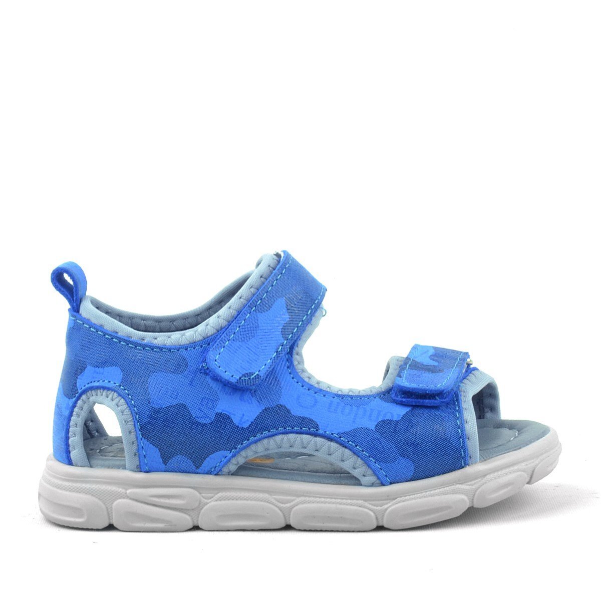 Rakerplus Wisps Hakiki Deri Mavi Kamuflaj Bebek Sandalet - 2