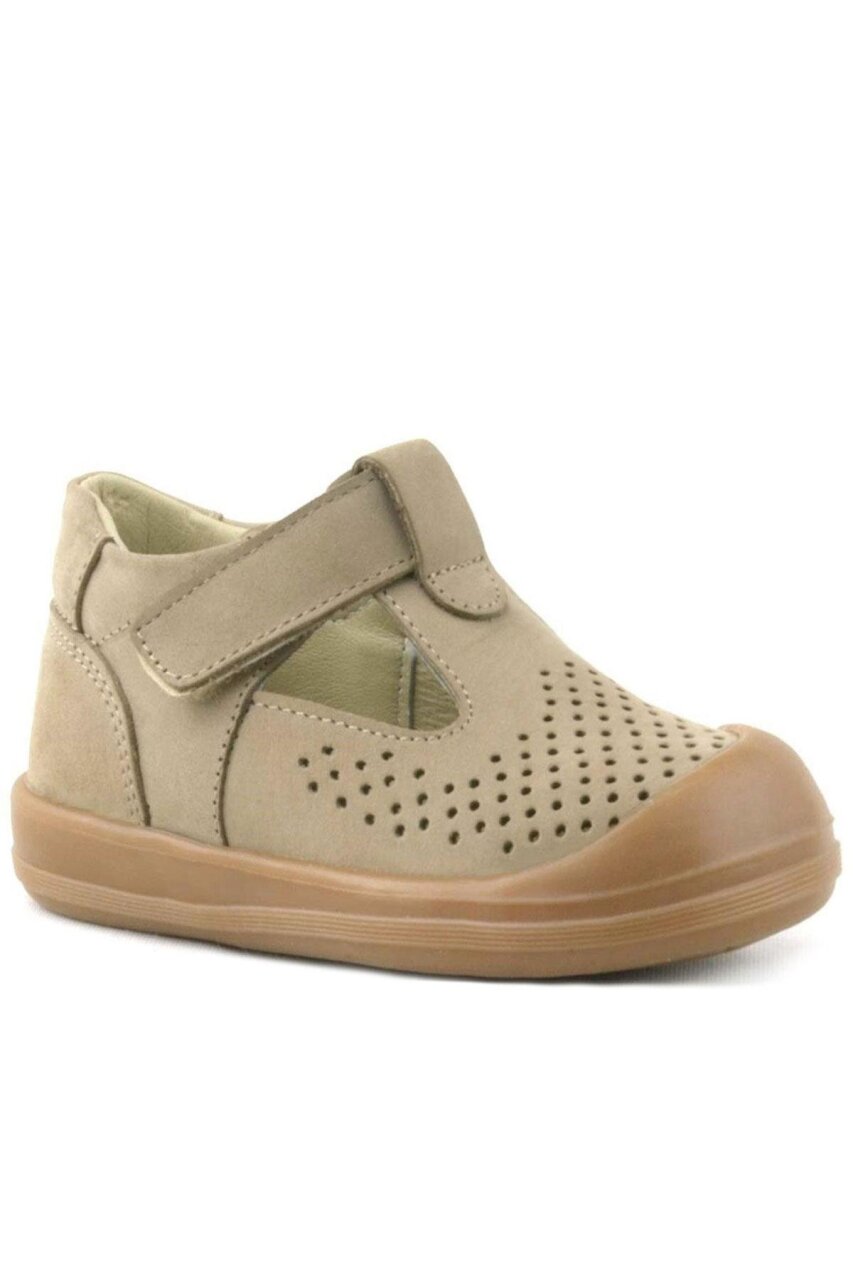 Rakerplus Shaun Hakiki Deri Vizon Cırtlı Anatomik Bebek Sandalet - 1