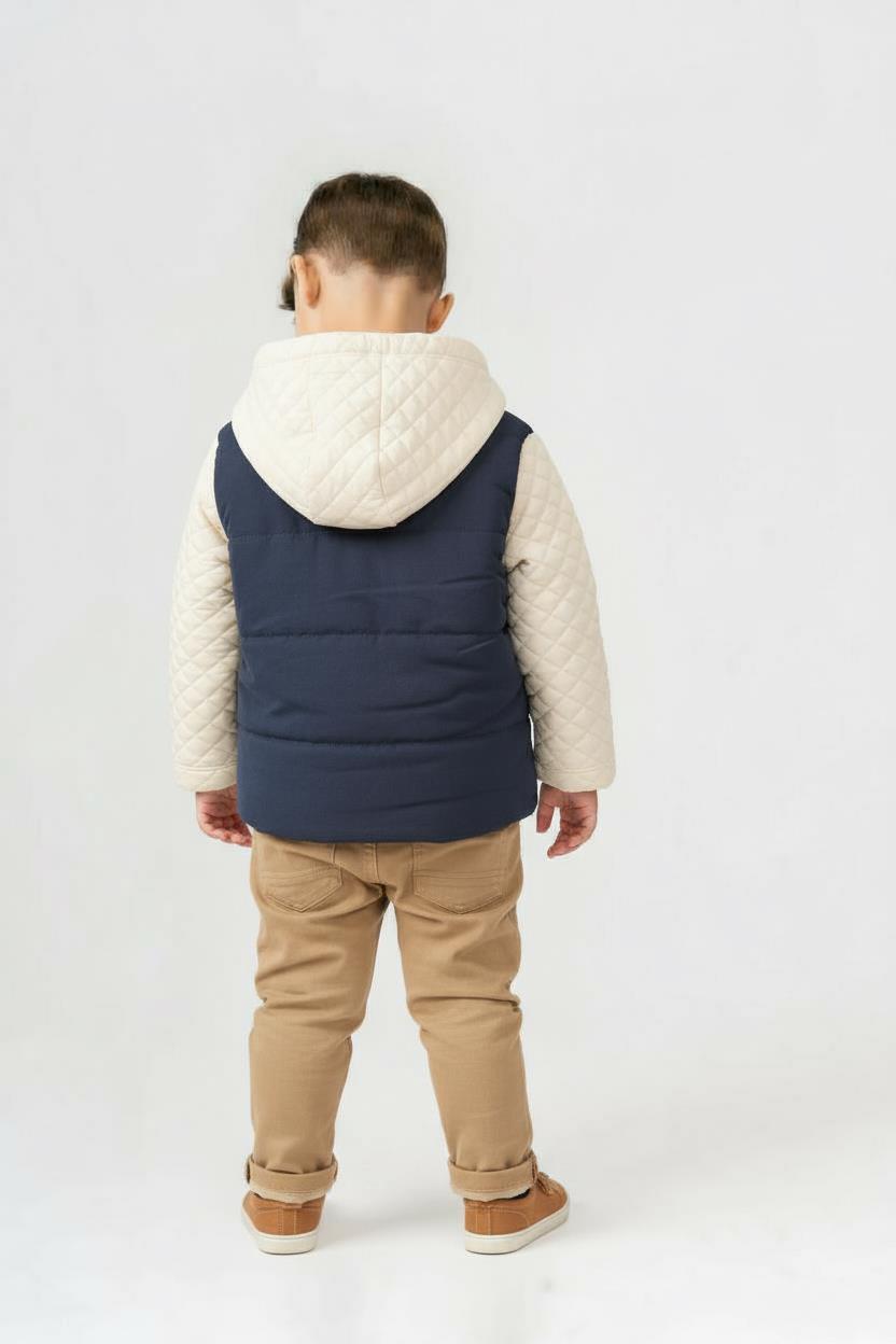 Erkek Çocuk Alt Üst Takım 9-24 Ay 16288 Mavi - Ekru - 2