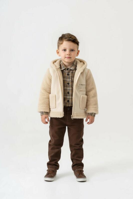 Erkek Çocuk Alt Üst Takım 9-24 Ay 16258 Bej - Bebüş