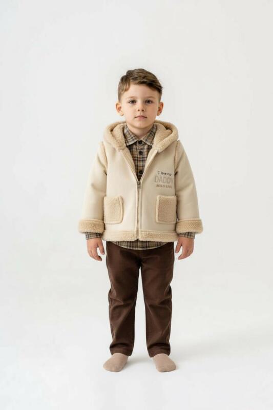 Erkek Çocuk Alt Üst Takım 9-24 Ay 16258 Bej - 3