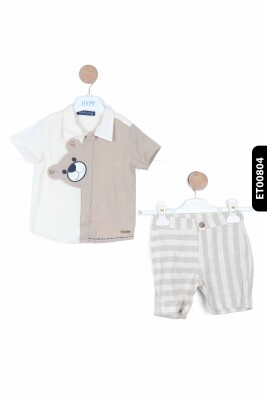Erkek Çocuk Alt Üst Takım 3-12 Ay 6168 Bej - HYPE