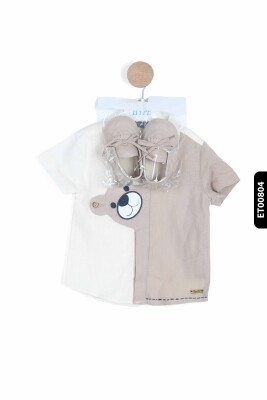 Erkek Çocuk Alt Üst Takım 3-12 Ay 6168 Bej - 3