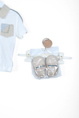 Erkek Çocuk Alt Üst Takım 3-12 Ay 6169 Beyaz - 3