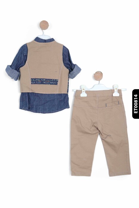 Erkek Çocuk Alt Üst Takım 3-12 Ay 6176 Mavi - 2