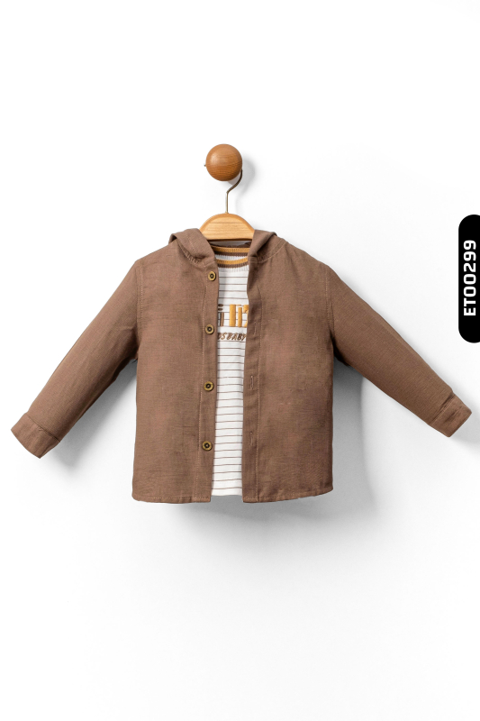 Erkek Çocuk Alt Üst Takım 6-36 Ay 1421 Sarı - Kahverengi - 6