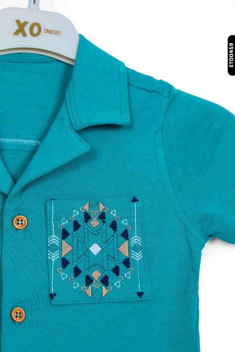 ERKEK ÇOCUK ŞORT TAKIM 2-7 YAŞ 3132 Turkuaz - 3