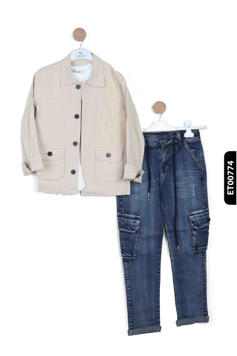 Erkek Çocuk Alt Üst Takımı 6-10 Yaş 13094 Kiremit - 2