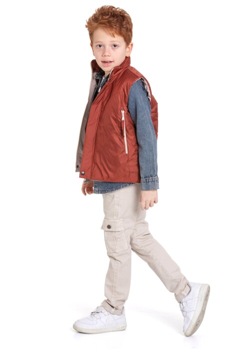 Erkek Çocuk Alt Üst Takım 6-9 Yaş 13099 Kiremit - 3