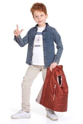 Erkek Çocuk Alt Üst Takım 6-9 Yaş 13099 Kiremit - 5