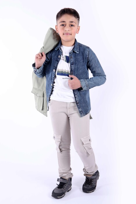 Erkek Çocuk Alt Üst Takım 6-9 Yaş 13092 Yeşil - 4