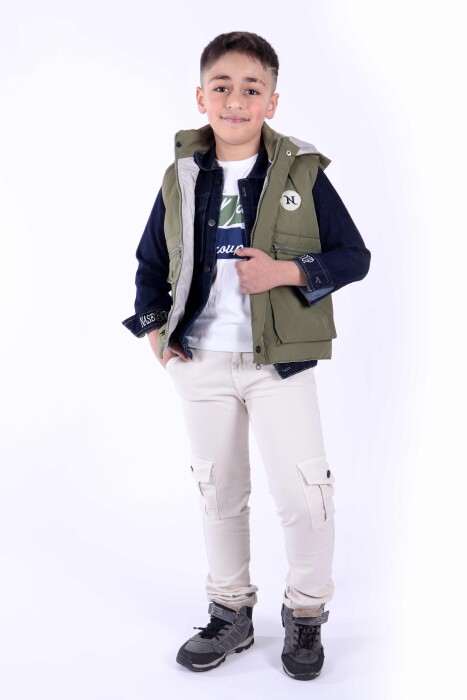 Erkek Çocuk Alt Üst Takım 6-9 Yaş 13083 Yeşil - 1