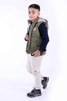 Erkek Çocuk Alt Üst Takım 6-9 Yaş 13083 Yeşil - 3