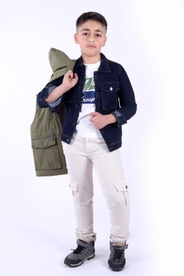 Erkek Çocuk Alt Üst Takım 6-9 Yaş 13083 Yeşil - 5