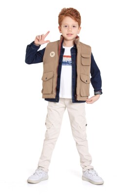 Erkek Çocuk Alt Üst Takım 6-10 Yaş 13086 Bej - NASR GRUB