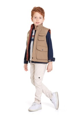 Erkek Çocuk Alt Üst Takım 6-10 Yaş 13086 Bej - 3
