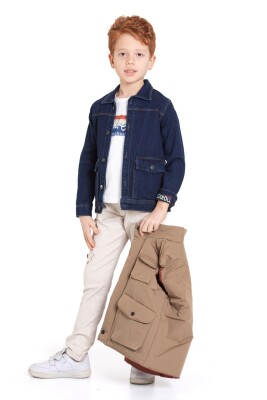 Erkek Çocuk Alt Üst Takım 6-10 Yaş 13086 Bej - 5