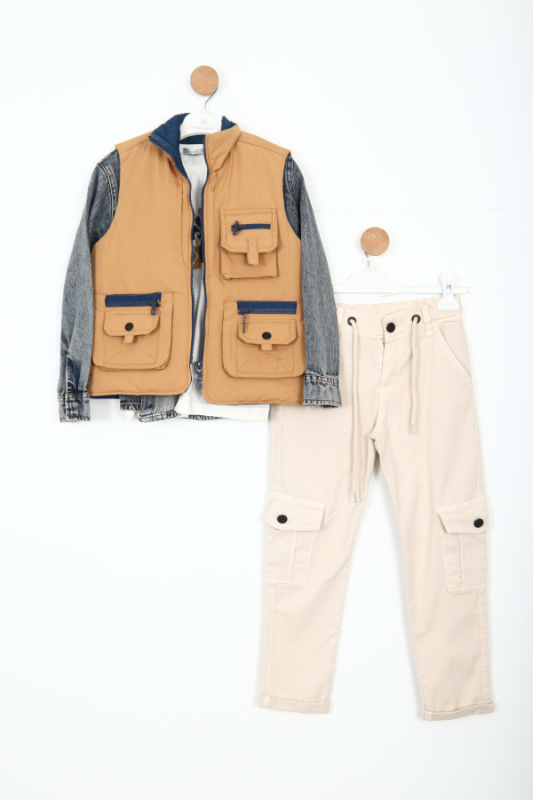 Erkek Çocuk Alt Üst Takım 6-9 Yaş 13085 Camel - NASR GRUB
