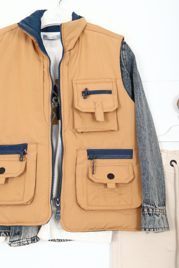 Erkek Çocuk Alt Üst Takım 6-9 Yaş 13085 Camel - 2