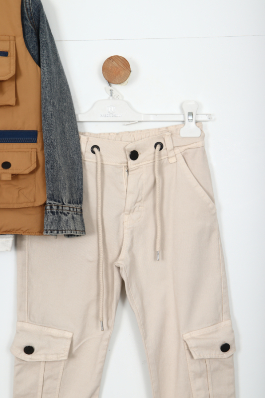 Erkek Çocuk Alt Üst Takım 6-9 Yaş 13085 Camel - 3