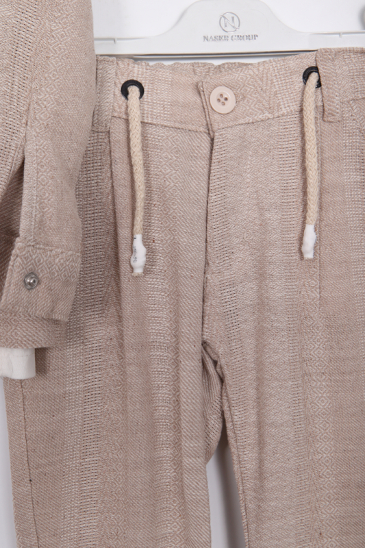 Erkek Çocuk Alt Üst Takım 2-6 Yaş 12519 Bej - 3