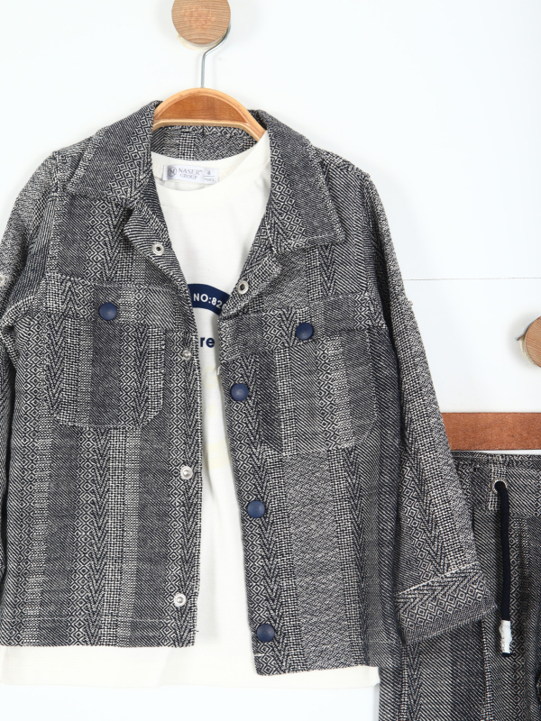 Erkek Çocuk Alt Üst Takım 2-6 Yaş 12519 Gri - 2