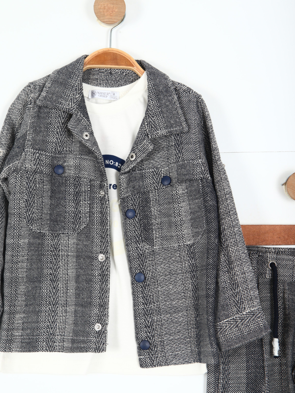 Erkek Çocuk Alt Üst Takım 2-6 Yaş 12519 Gri - 2