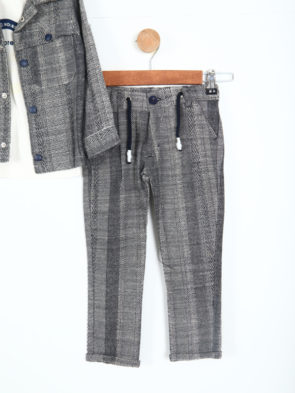 Erkek Çocuk Alt Üst Takım 2-6 Yaş 12519 Gri - 3