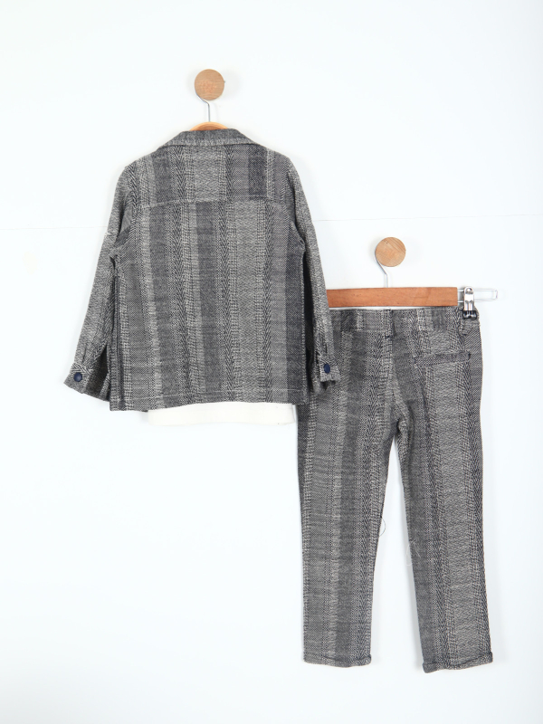 Erkek Çocuk Alt Üst Takım 2-6 Yaş 12519 Gri - 4