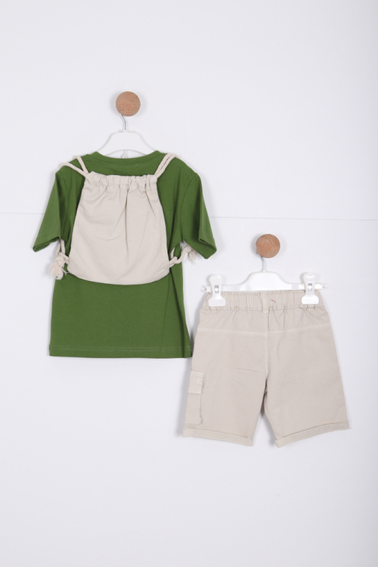 Erkek Çocuk Alt Üst Şort Takım 18-36 Ay 2142 Yeşil - 2