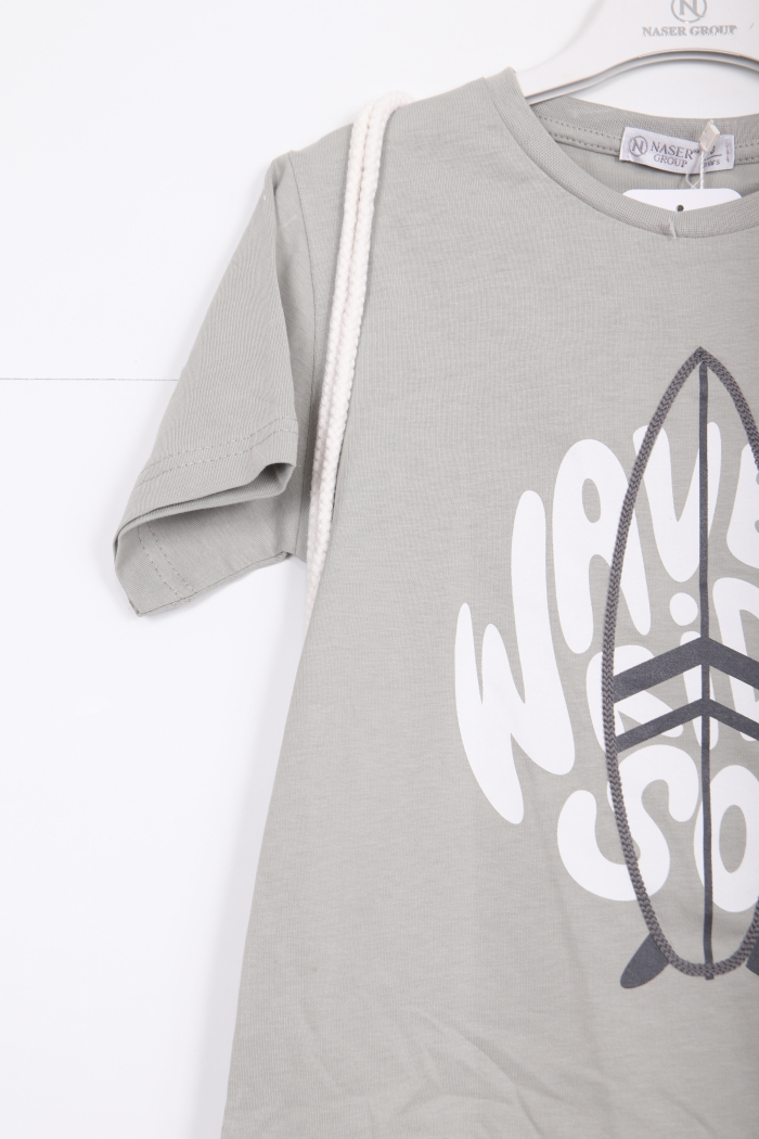 Erkek Çocuk Alt Üst Şort Takım 8-14 Yaş 4143 Mint - 3