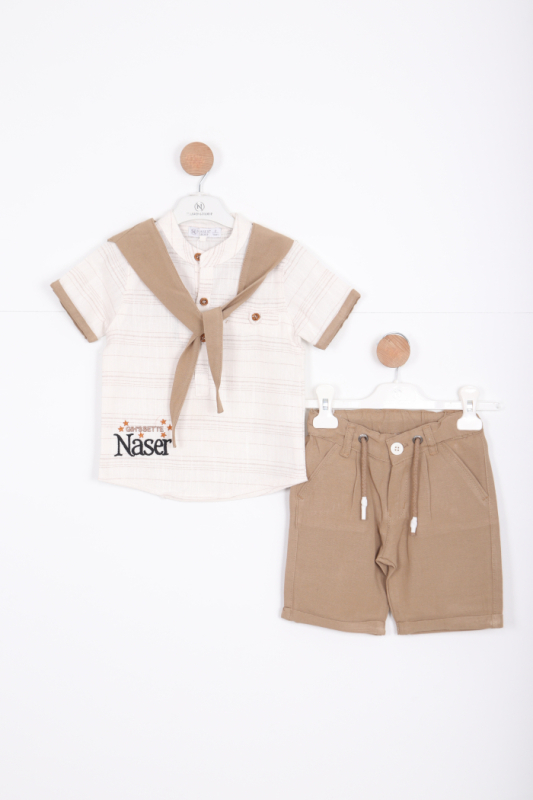 Erkek Çocuk Alt Üst Takım 1-5 Yaş 12526 Bej - NASR GRUB