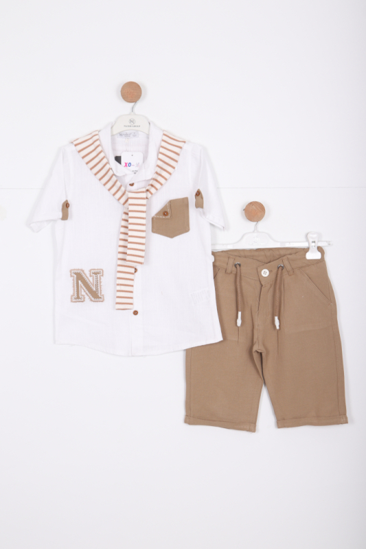 Erkek Çocuk Alt Üst Takım 6-10 Yaş 13524 Bej - NASR GRUB