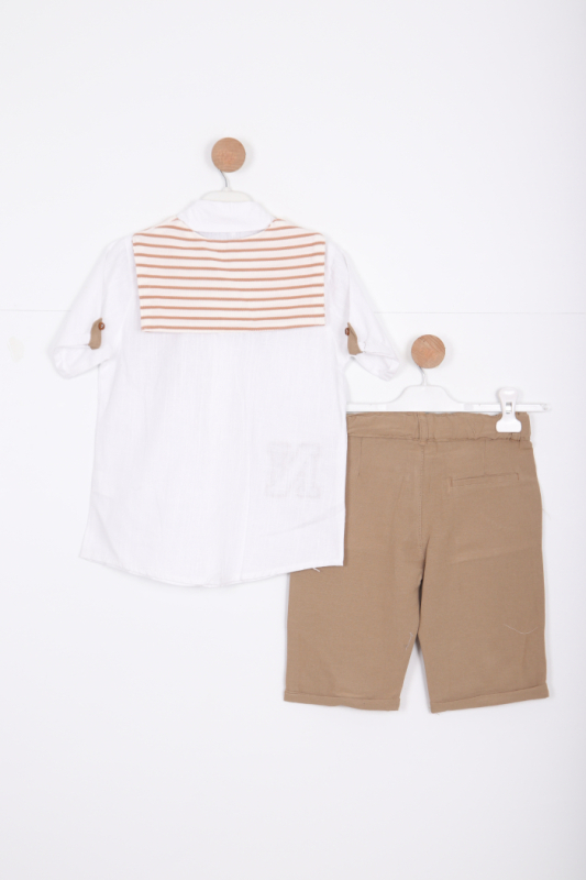 Erkek Çocuk Alt Üst Takım 6-10 Yaş 13524 Bej - 2