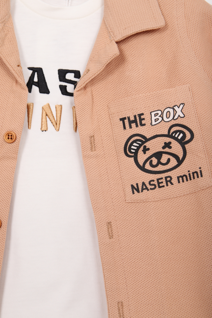 Erkek Çocuk Alt Üst Takım 1-5 Yaş 12529 Camel - 2