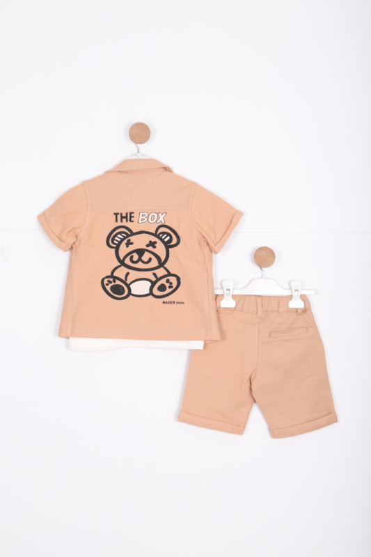 Erkek Çocuk Alt Üst Takım 1-5 Yaş 12529 Camel - 3